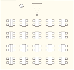 グループ型 / 2名掛け 80名